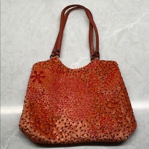 Jamin Puech Beaded Velour Hand Bag